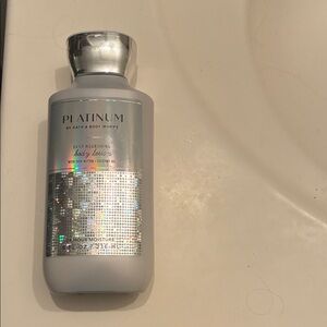 Bath & Body Works Platinum Body Lotion with Silver Accents